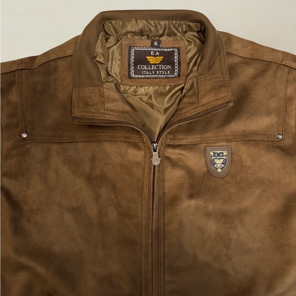 Men’s EA Collection Italy Style Suede Jacket – Size XL - Picture 2 of 10
